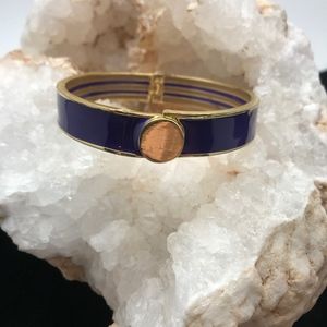 Purple & Gold Tone Fashion Bracelet Bangle NWOT
